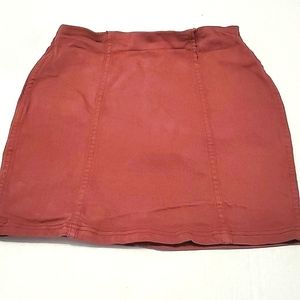 Full Tilt Boho Y2K Light Burgundy Soft Trendy Pencil Mini Skirt XS
